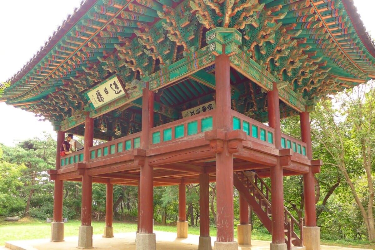 부여 부소산성 안의 영일루 정자, 권장 소요시간 2시간의 산책 코스